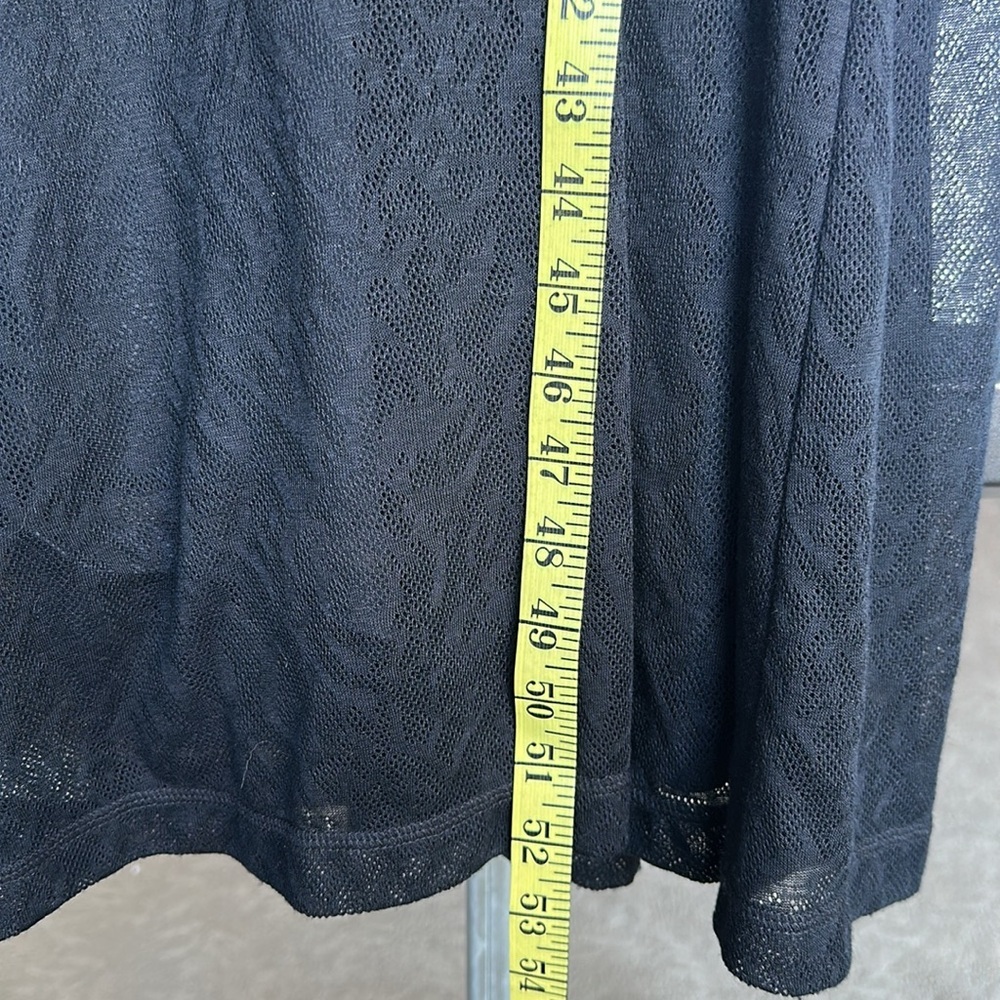 Athleta Black Mesh Gray Inside Long Dress Built in Bra Halter Ties Back Size XS - Picture 10 of 10